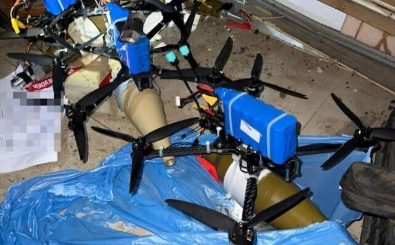 UAV FPV bị thu giữ tại miền Nam Liban