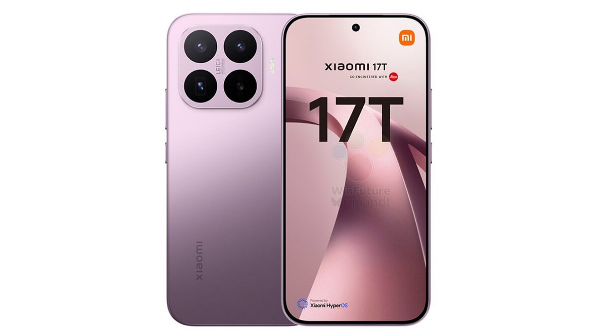 Thiết kế mặt trước và mặt sau của Xiaomi 17T