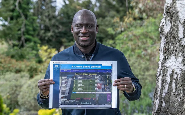 Cherno Samba huyền thoại trong Championship Manager.