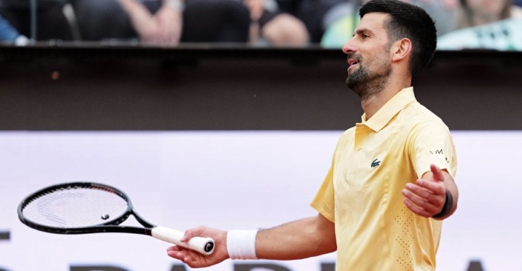 Djokovic gục ngã ngay trận ra quân Rome Open 2026 sau ba set đấu đầy kịch tính