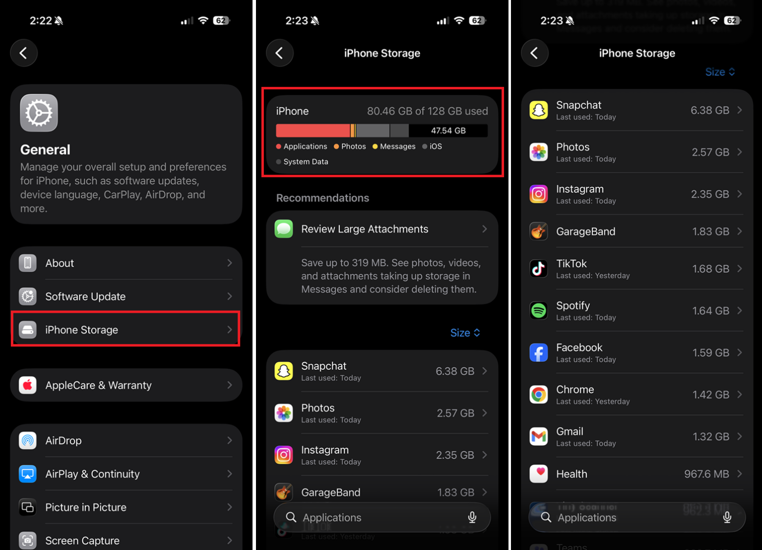Kiểm tra dữ liệu lưu trữ trên iOS