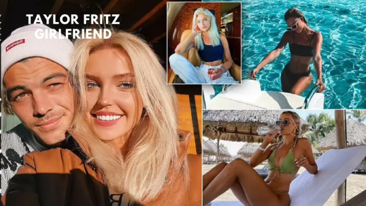 Taylor Fritz và Morgan Riddle thuở còn mặn nồng tại một giải đấu tennis