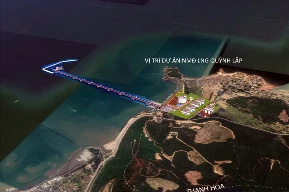 Vizualizace projektu elektrárny na zkapalněný zemní plyn (LNG) v Quynh Lap. Foto: PV
