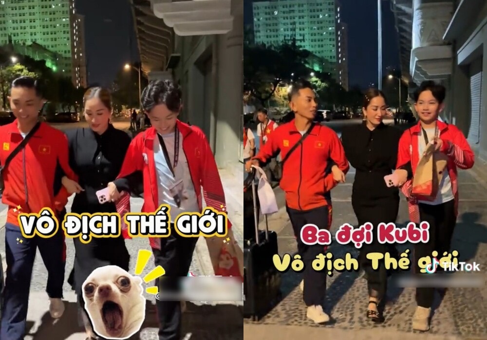 Kubi bất ngờ khi được ba Phan Hiển đặt mục tiêu vô địch thế giới.