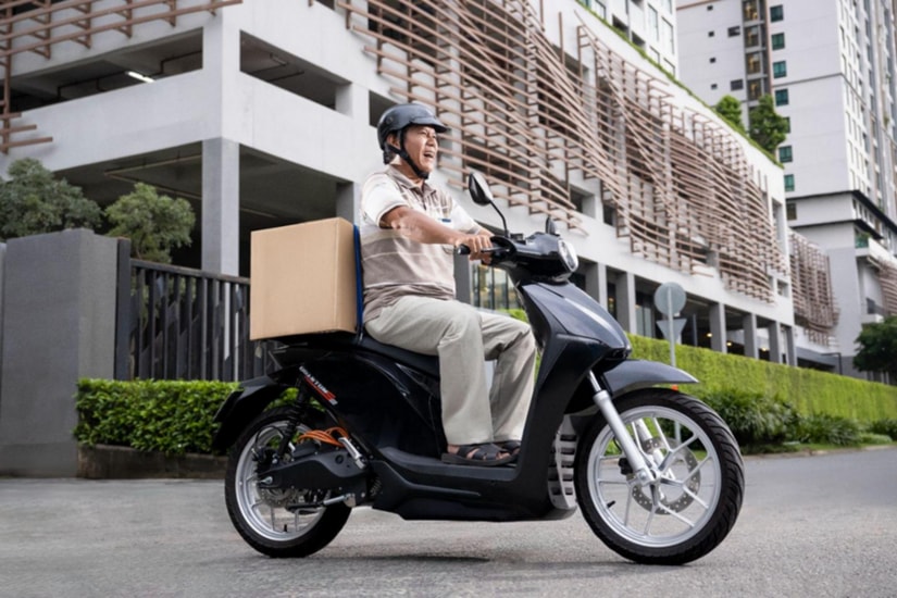 Mẫu xe máy điện Dat Bike Quantum S với thiết kế tối ưu cho vận hành