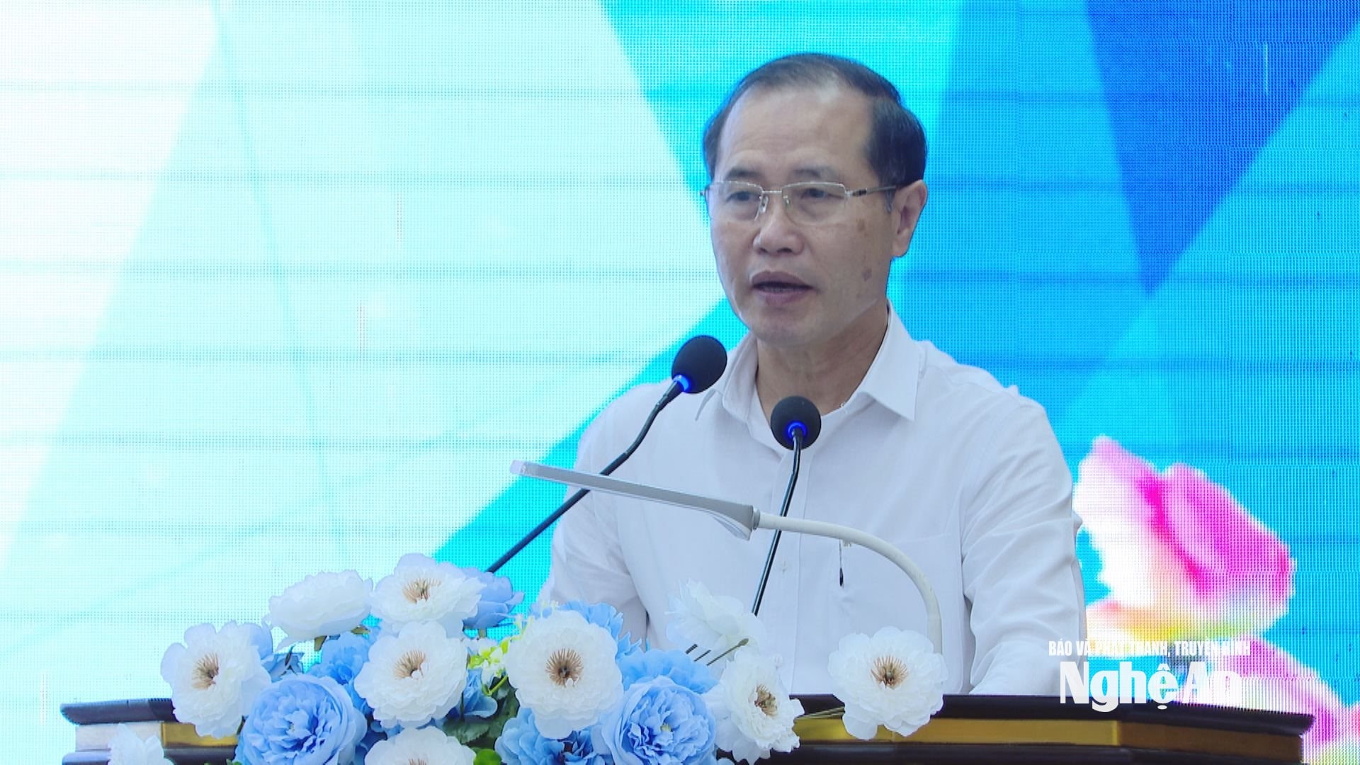 Ông Nguyễn Bá Châu - Chủ tịch Liên minh HTX tỉnh phát biểu