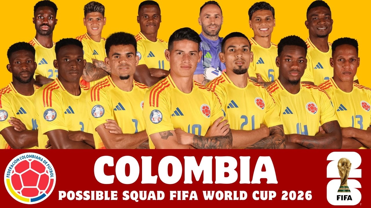Danh sách cầu thủ dự World Cup 2026 của đội tuyển Colombia