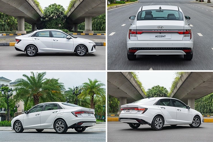 Không gian nội thất hiện đại trên Hyundai Accent mới
