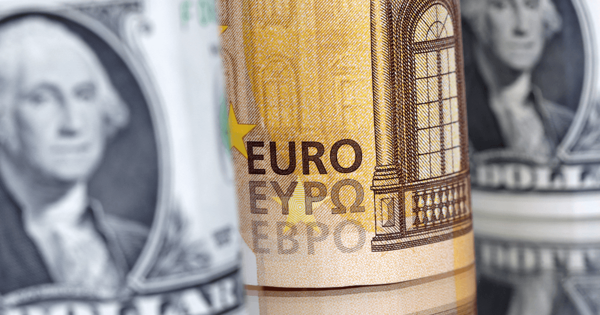 Biểu đồ phân tích xu hướng tỷ giá đồng euro và tác động từ hoạt động phòng hộ tỷ giá
