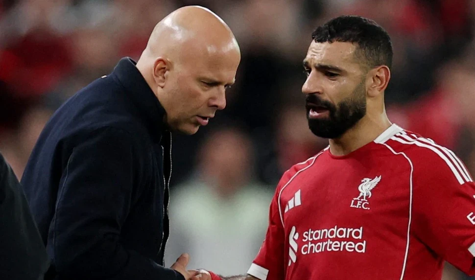 Mohamed Salah trong một khoảnh khắc trên sân tập Liverpool.