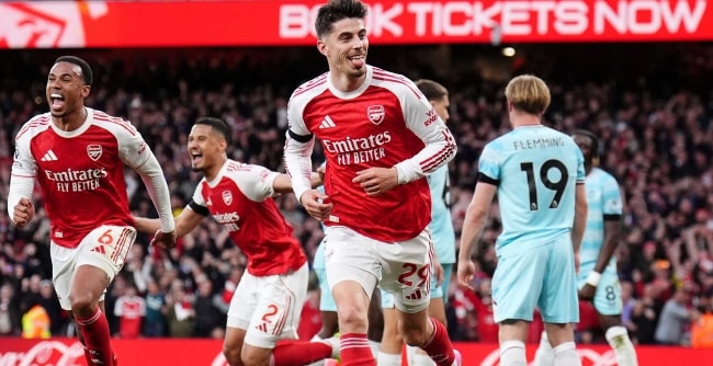 Kai Havertz dứt điểm tung lưới Burnley mang về 3 điểm quý giá cho Arsenal.