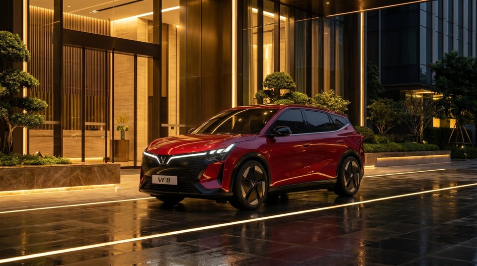 Toàn cảnh mẫu xe điện VinFast VF 8 thế hệ mới vừa ra mắt