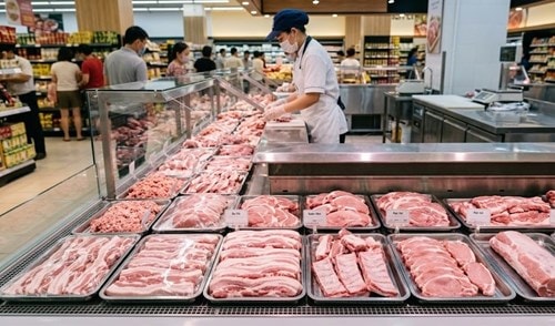 Thị trường thịt heo duy trì mức giá ổn định tại các hệ thống bán lẻ