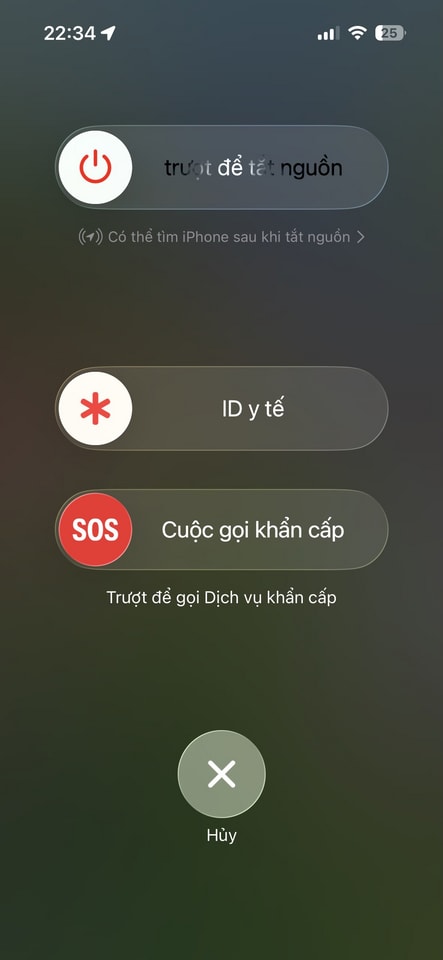 Thao tác kích hoạt SOS khẩn cấp trên iPhone