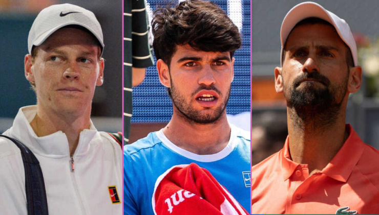 Sinner, Alcaraz và Djokovic đối mặt với những kịch bản trái ngược trước thềm Grand Slam Pháp