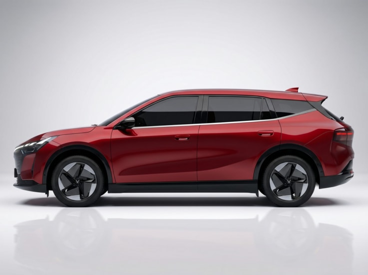 Thiết kế đầu xe VinFast VF 8 mới với mặt ca-lăng đen bóng