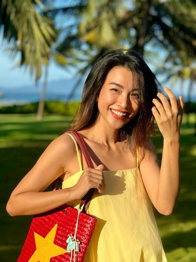 MC Hoàng Oanh tận hưởng những ngày nghỉ thảnh thơi