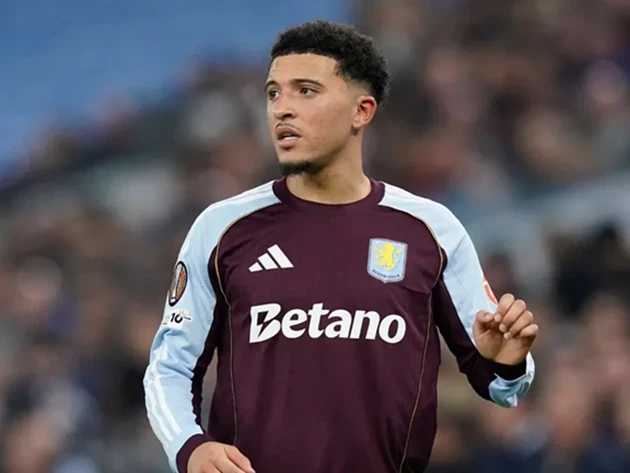 Jadon Sancho trong màu áo Aston Villa tại giải Ngoại hạng Anh