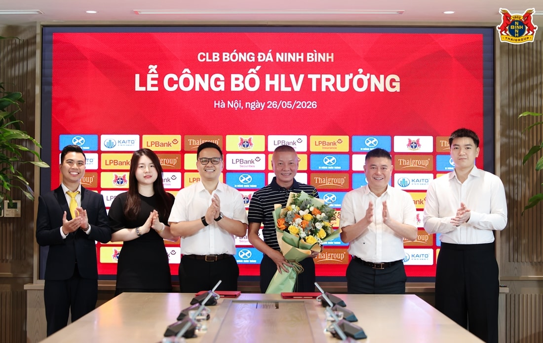 HLV Chu Đình Nghiêm chính thức dẫn dắt CLB Ninh Bình.