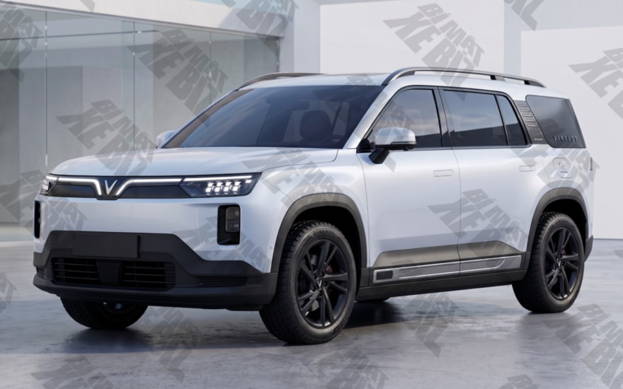 Mẫu SUV điện VinFast với thiết kế vuông vức góc cạnh