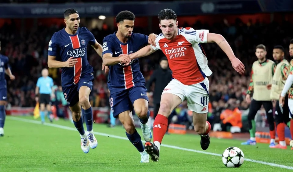 Tập thể Arsenal quyết tâm đòi lại món nợ từ PSG ở mùa giải trước.