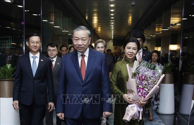 Tổng Bí thư, Chủ tịch nước Tô Lâm và Phu nhân bắt đầu thăm cấp Nhà nước Cộng hòa Singapore- Ảnh 4.