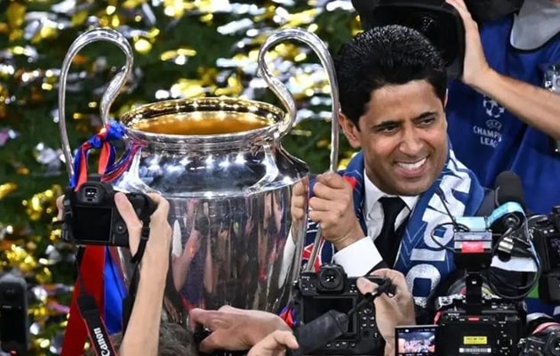 Các cầu thủ PSG trong một buổi tập luyện chuẩn bị cho mùa giải mới.
