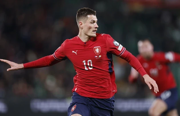 Patrik Schick là đầu tàu trên hàng công Cộng hòa Séc.