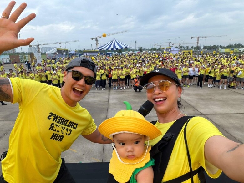 Gia đình Ngô Thanh Vân tham gia Children’s Cancer Run