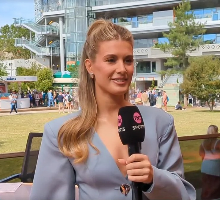 Eugenie Bouchard làm bình luận viên tại Wimbledon 2026