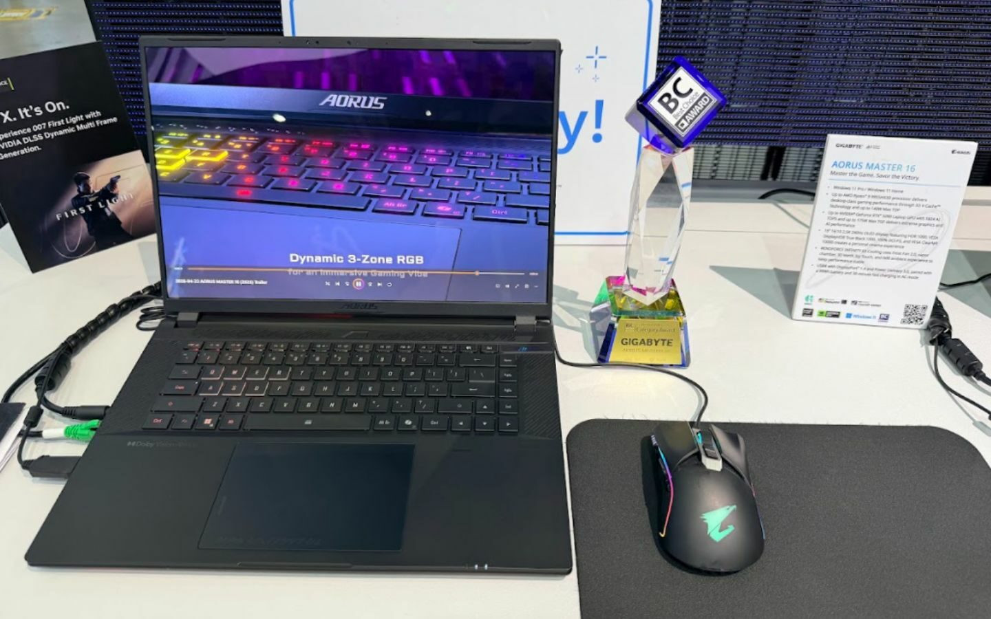 Laptop AORUS MASTER 16 trang bị RTX 5090 tại Computex 2026