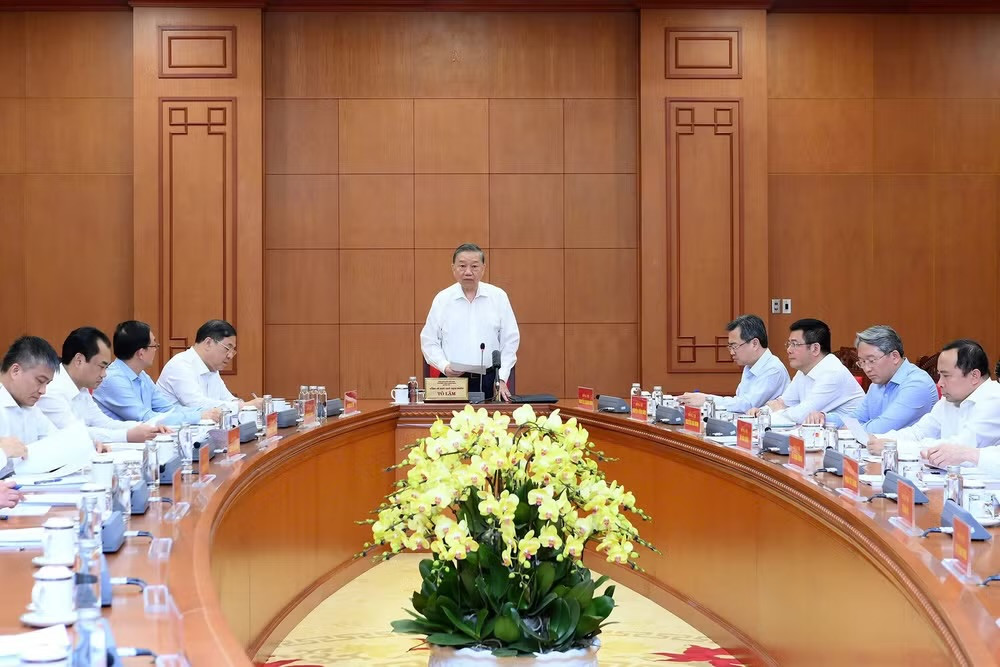 Tổng Bí thư, Chủ tịch nước Tô Lâm chủ trì Phiên họp thứ 30 của Ban Chỉ đạo Trung ương về phòng, chống tham nhũng, lãng phí, tiêu cực. (Ảnh: ĐĂNG KHOA)