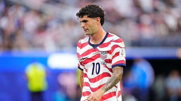 Pulisic chỉ chơi trong 45 phút đầu.