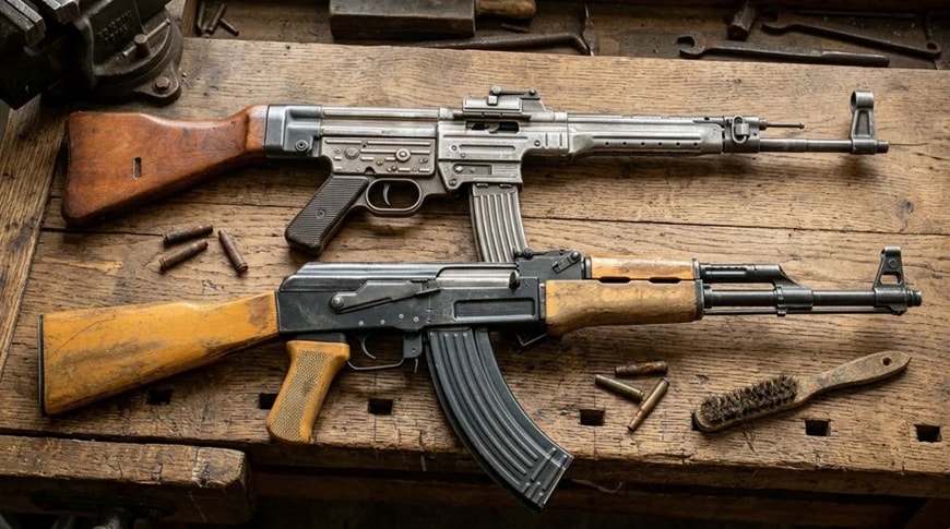 Súng trường AK-47 và StG-44