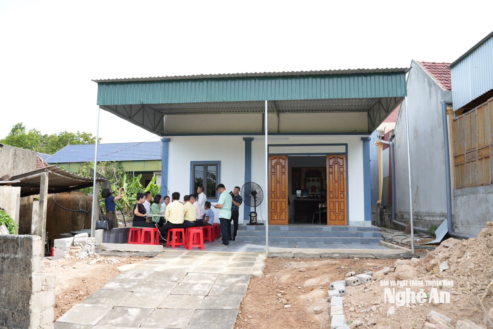 Ngôi nhà bà Nguyễn Thị Xuân tại xóm 17, xã Thi