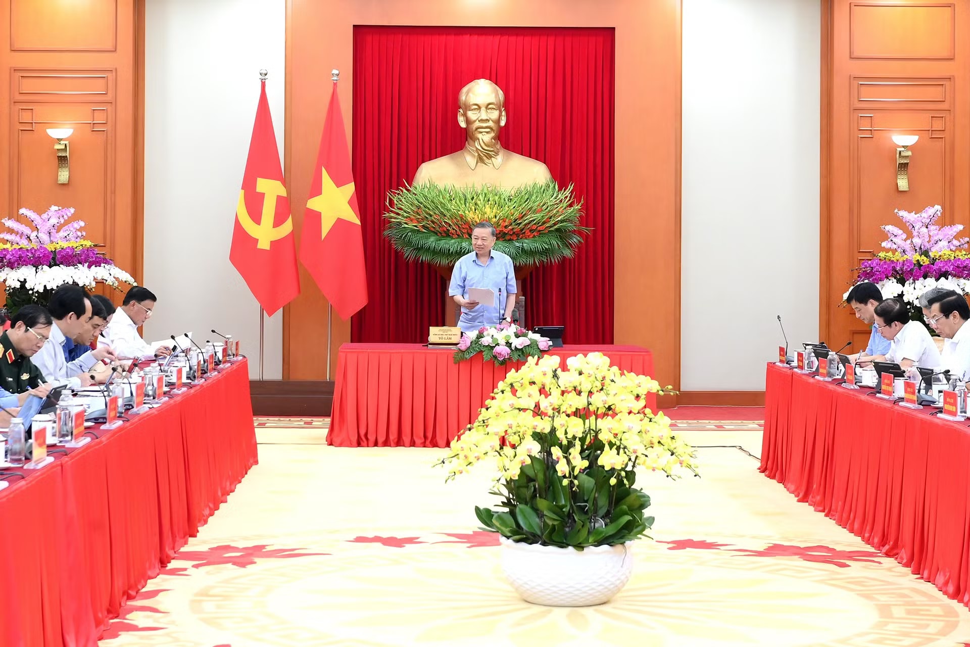 Tổng Bí thư, Chủ tịch nước Tô Lâm phát biểu tại cuộc làm việc. a2-bnd-6995.jpg