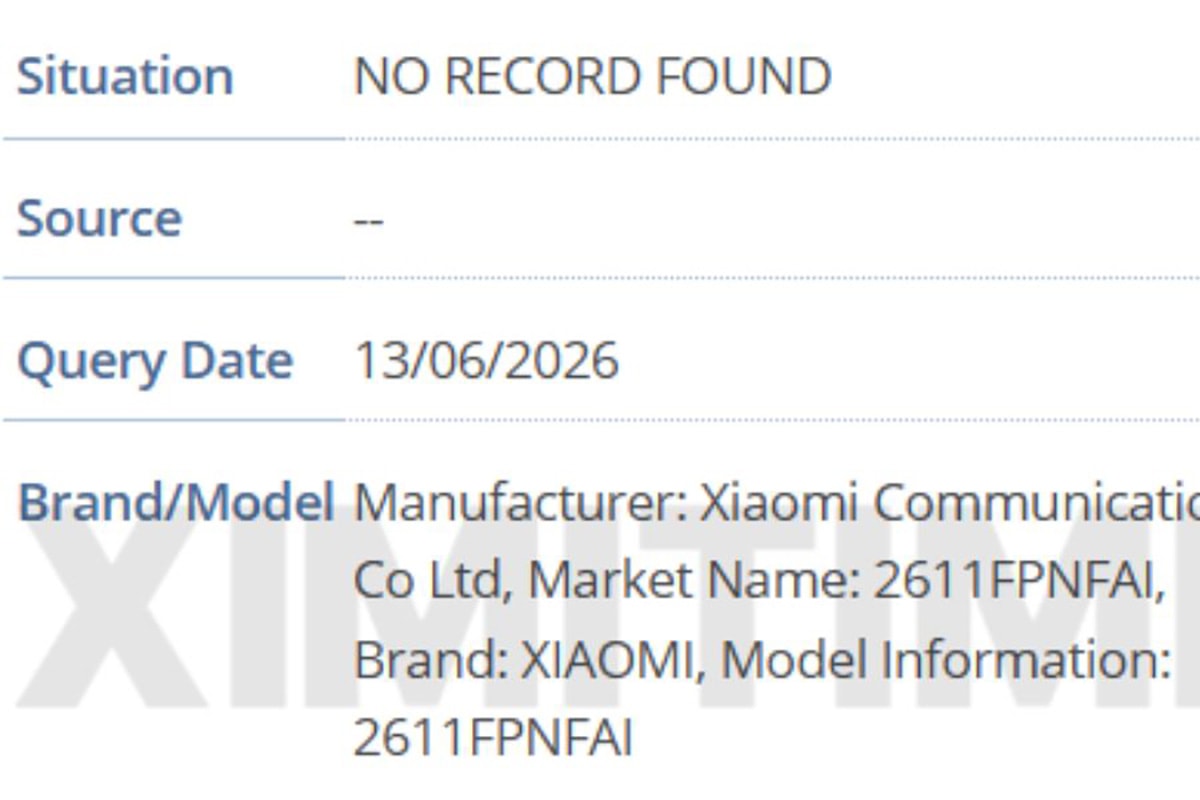 Xiaomi 18 xuất hiện trong cơ sở dữ liệu IMEI với 3 số model khác nhau