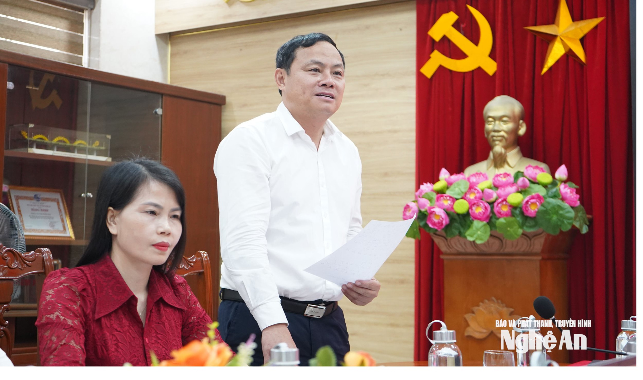 Ông Phạm Ngọc Cảnh – Phó Trưởng ban Tuyên giáo và Dân vận Tỉnh ủy cán bộ, đảng viên trong toàn Đảng bộ cần thực hiện tốt Quy Định 85-QĐTW của Ban Bí thư. Ảnh PV