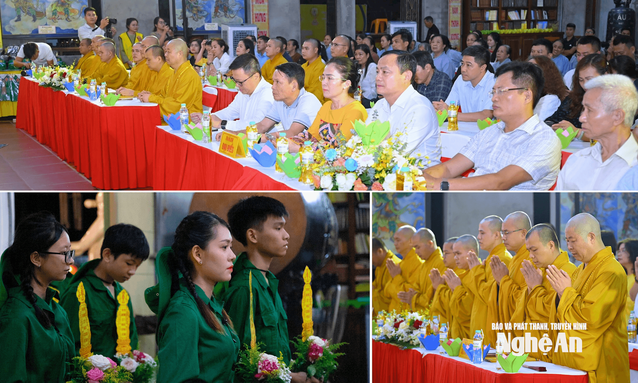 Linh thiêng lễ tưởng niệm các liệt sĩ nhà báo tại chùa Da (TP Vinh)