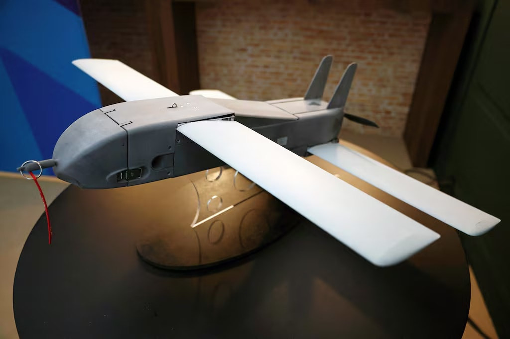 Mẫu UAV cảm tử Toutatis của Thales trưng bày tại triển lãm quốc phòng Eurosatory 2026