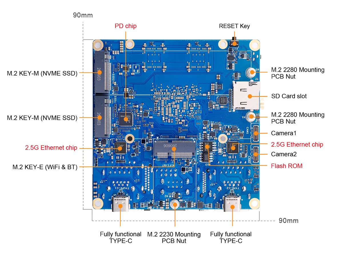 Khe cắm M.2 2230 dành cho module Wi-Fi và Bluetooth