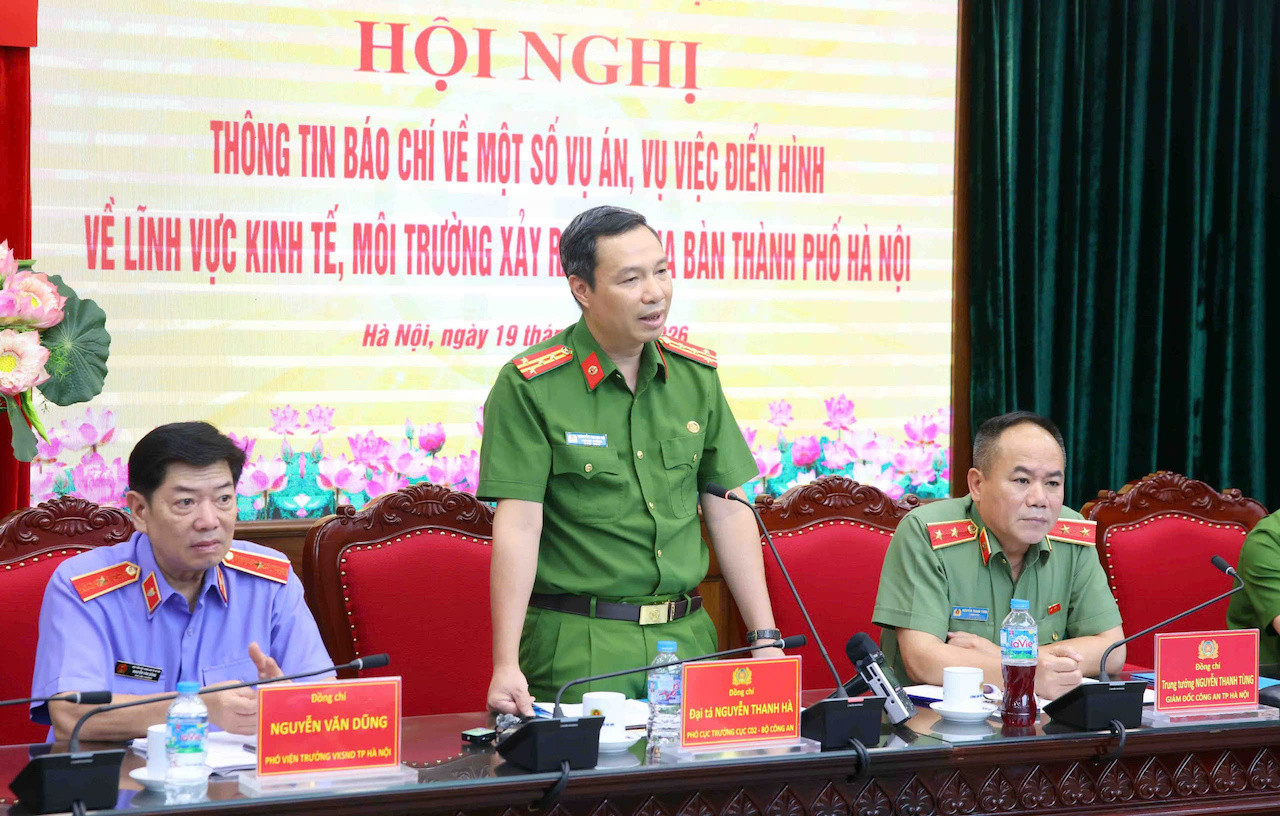 Đại tá Nguyễn Thanh Hà phát biểu về phương thức hoạt động của tội phạm có tổ chức