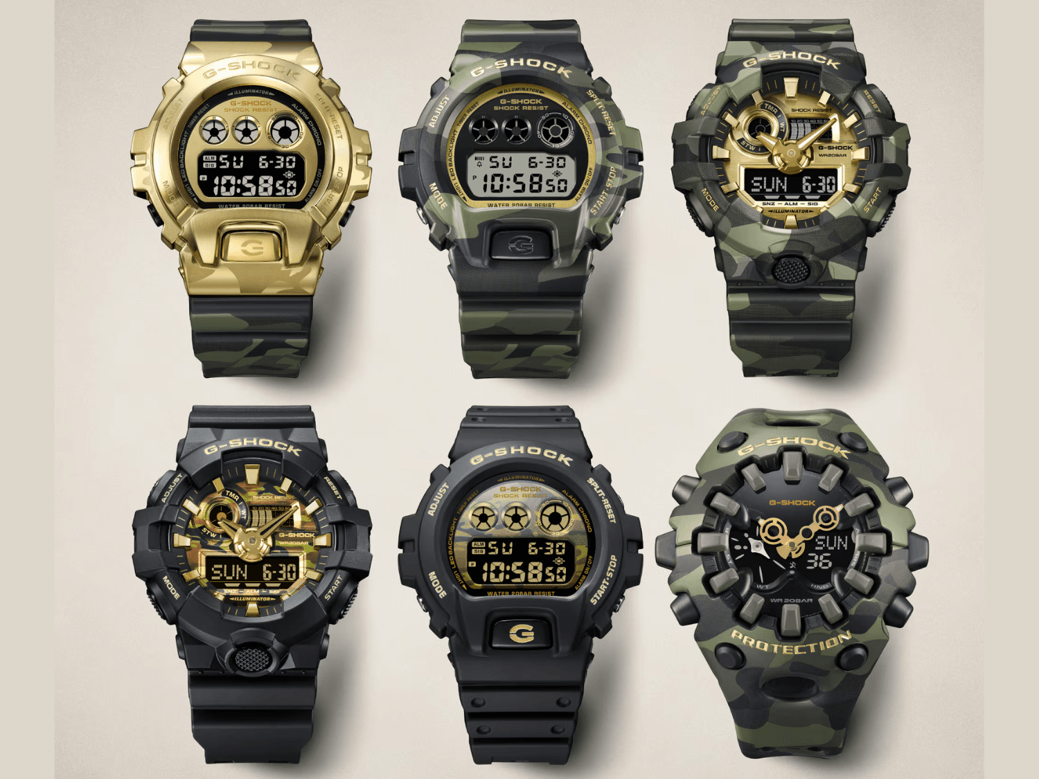 Bộ sưu tập Casio G-Shock Bold Camo mới