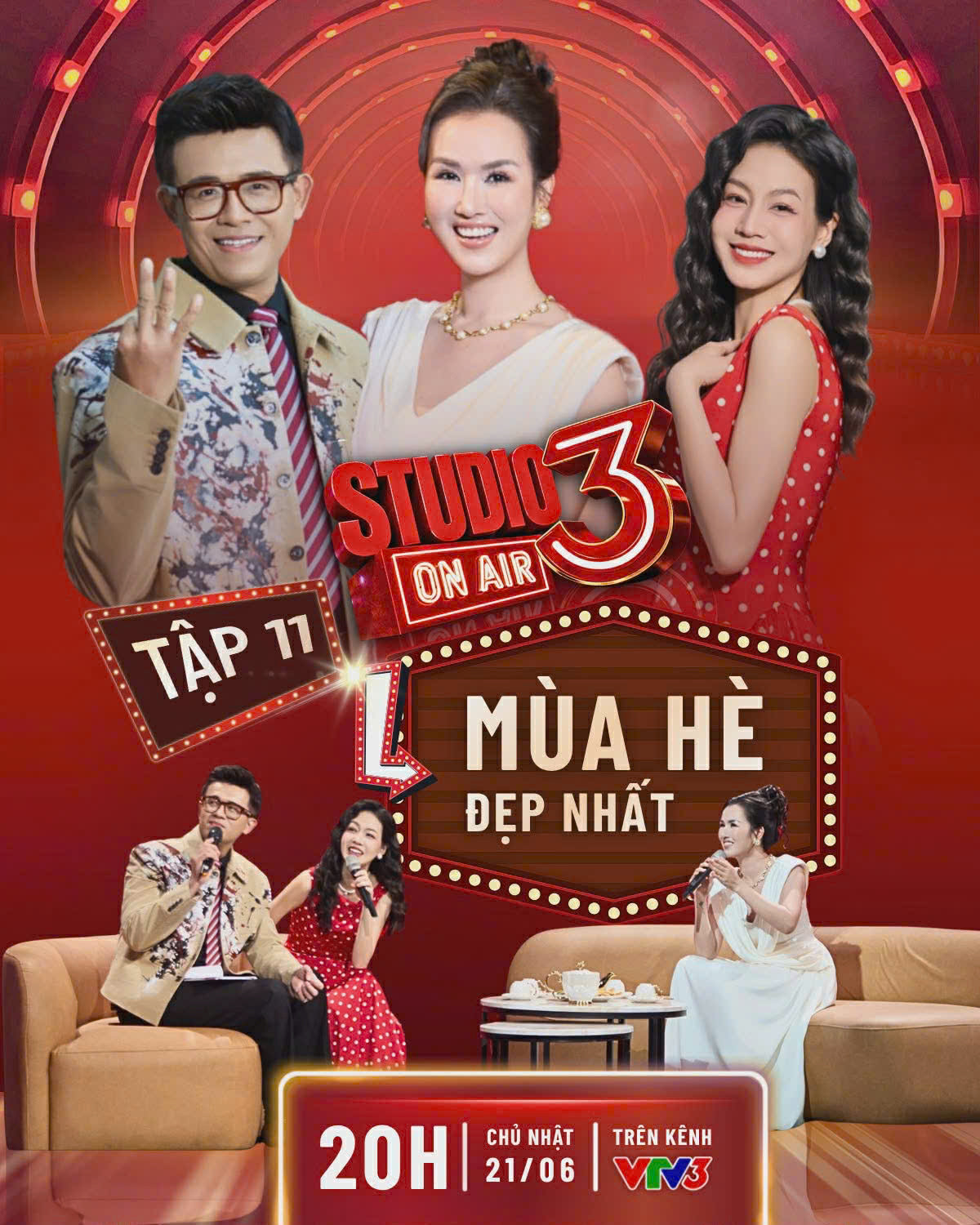 Poster số phát sóng cuối cùng của Studio 3 mùa đầu tiên.