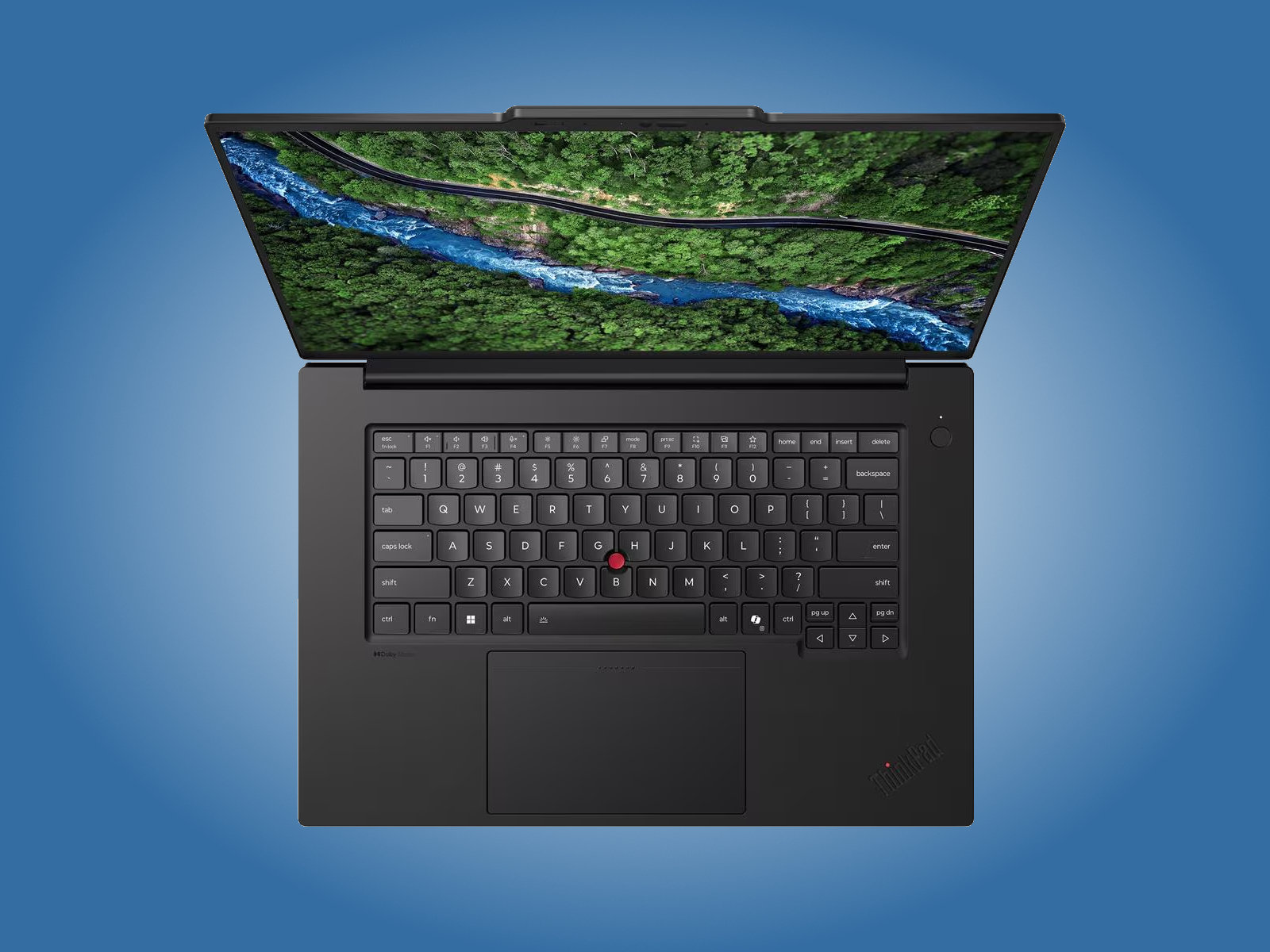 Laptop Lenovo ThinkPad P1 Gen 9 với thiết kế mỏng nhẹ đặc trưng của dòng máy trạm di động.