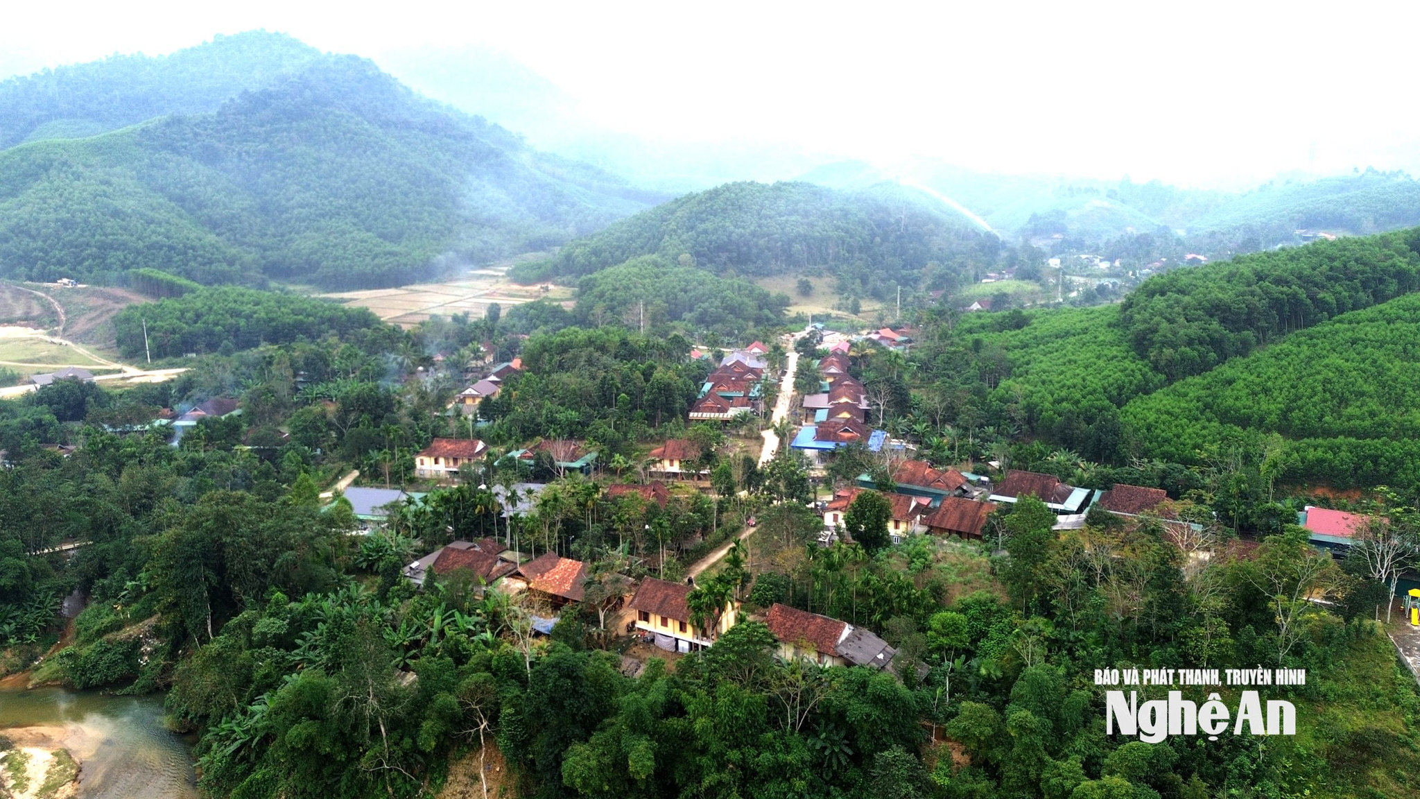 Bản TĐC Piêng Cu, xã Tiền Phong. Ảnh: XH