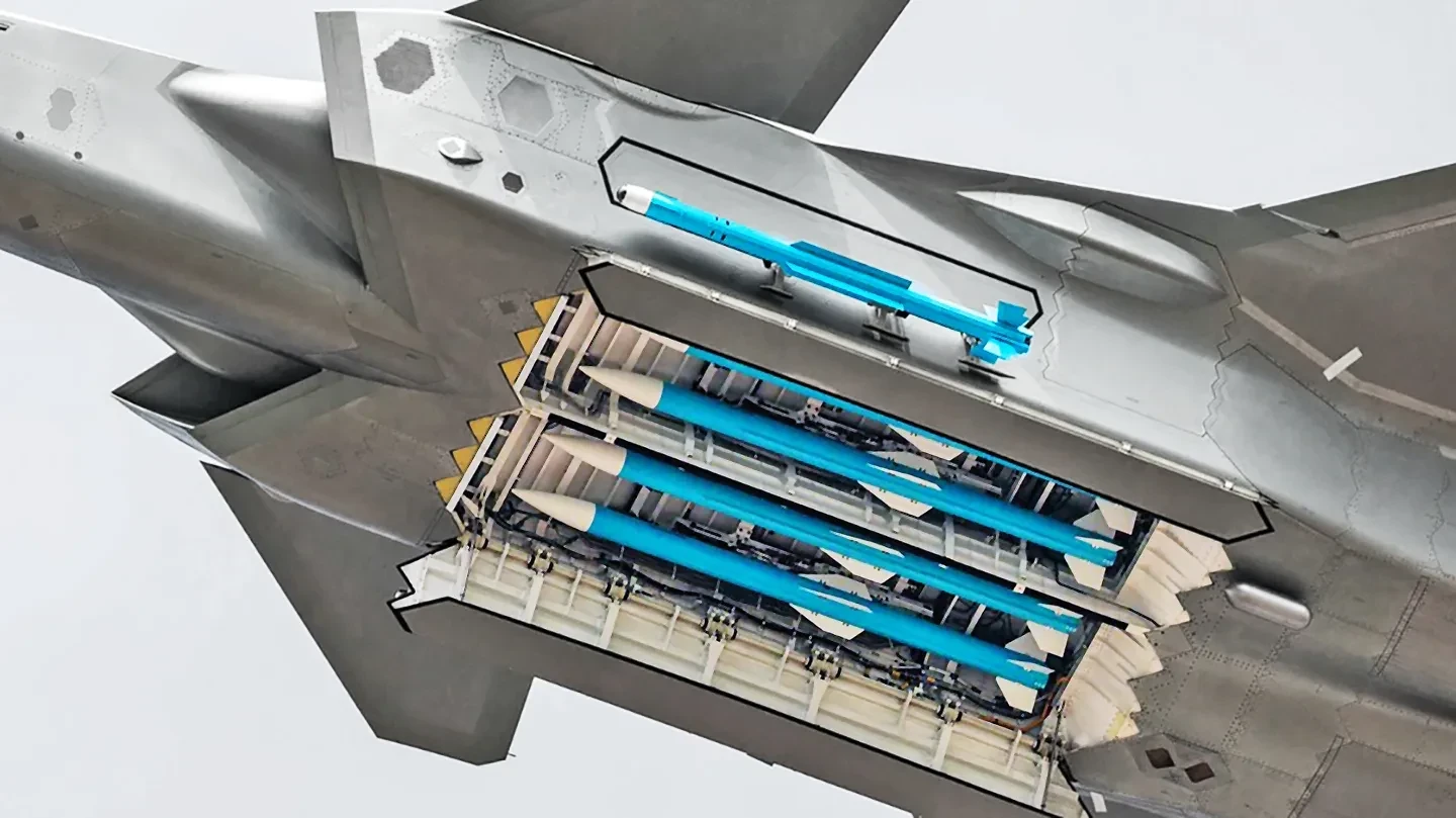Tiêm kích J-20 mang tên lửa PL-15