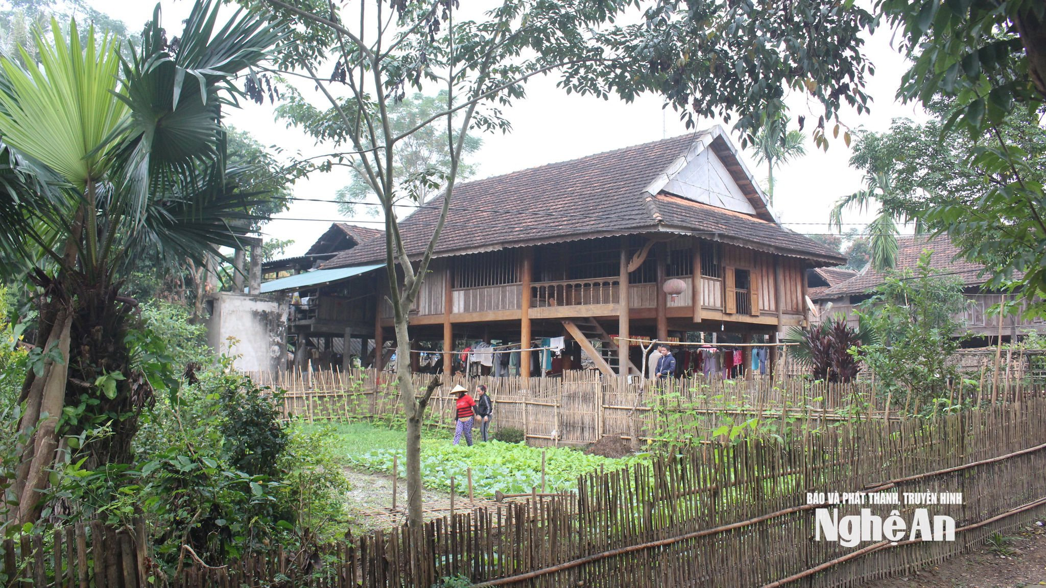 Vẻ thanh bình của bản Boong. Ảnh ĐT