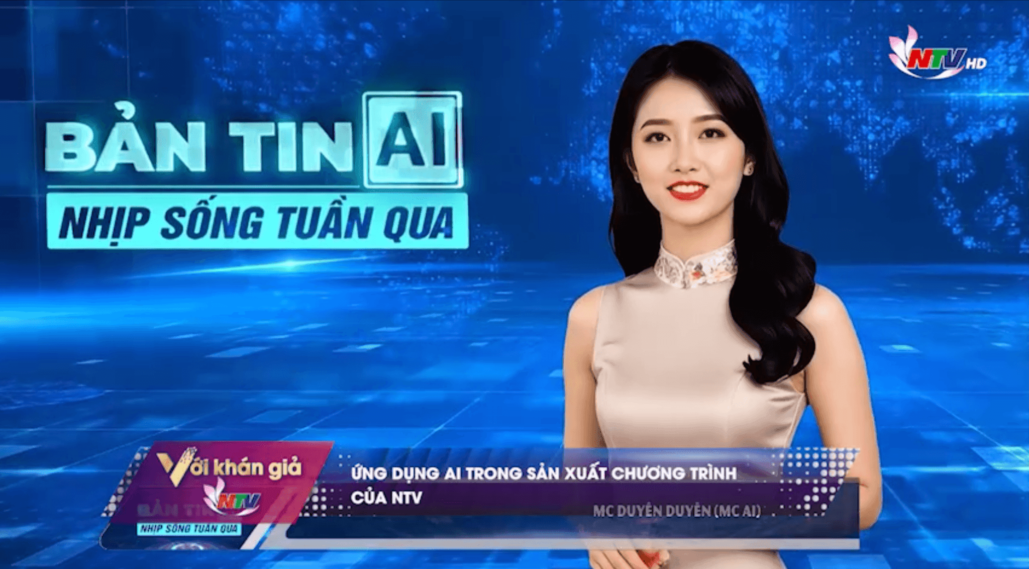 Bản tin AI - Nhịp sống tuần qua với MC AI của Báo và phát thanh, truyền hình Nghệ An.
