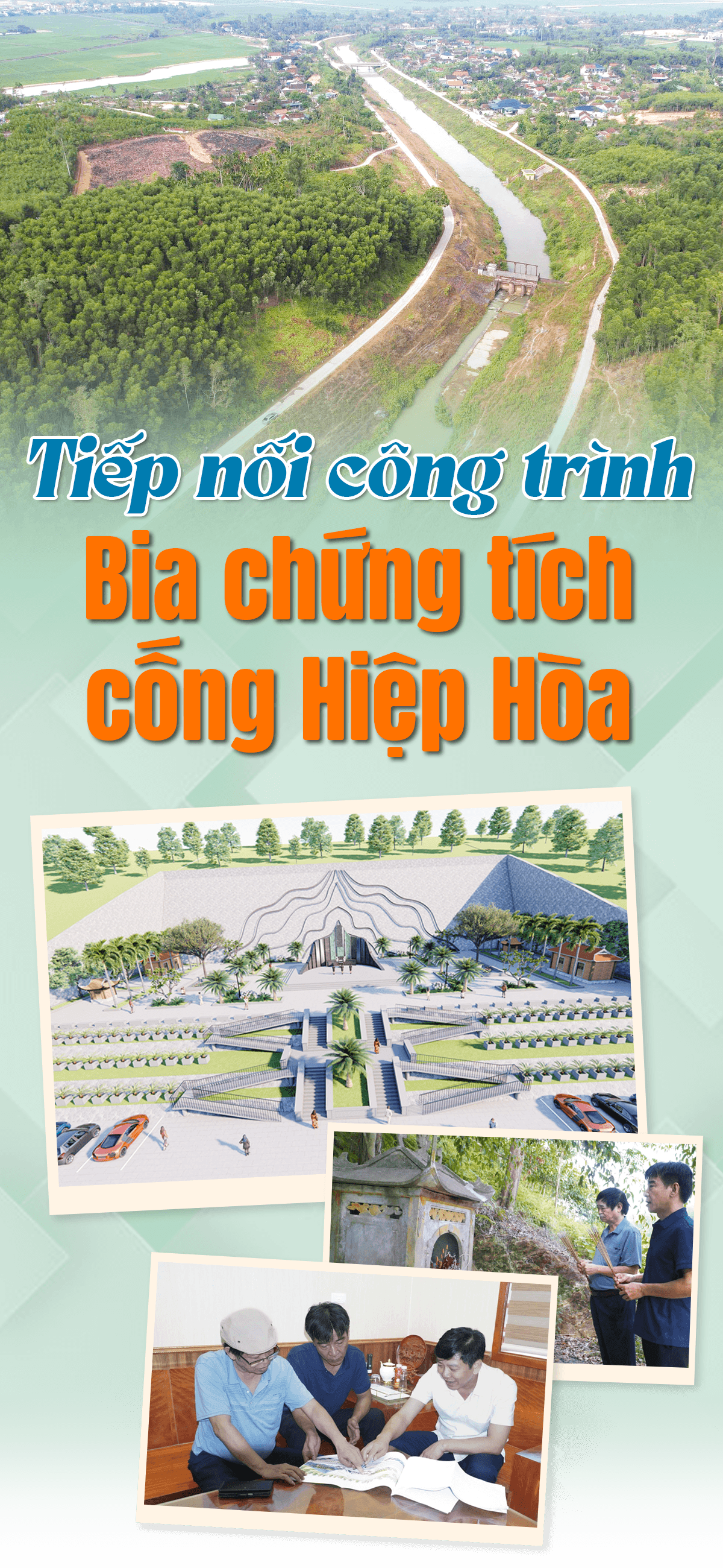 Tiếp nối công trình Bia chứng tích cống Hiệp Hòa
